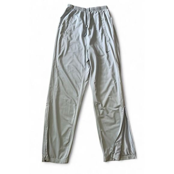 Nike Fit Dry Blue Men’s Track Pants Size M - Zipper Ankles 100% Polyester - Picture 2 of 9